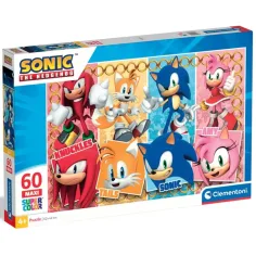 Sonic и приятелите му 60бр. макси суперцветен пъзел - Clementoni