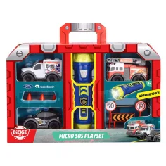 SOS Микро игрален комплект с фенерче - Dickie Toys