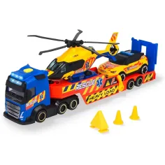 Спасителен камион с хеликоптер и кола - Dickie Toys изображение 3