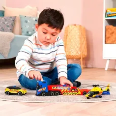 Спасителен камион с хеликоптер и кола - Dickie Toys изображение 4