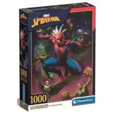 Спайдърмен и страховитите му врагове 1000 части пъзел с постер - Clementoni