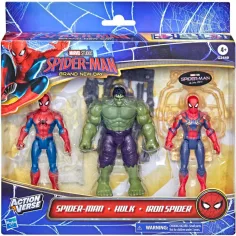 Спайдърмен Напълно нов ден: ActionVerse Акционна фигура 3бр. комплект – Hasbro