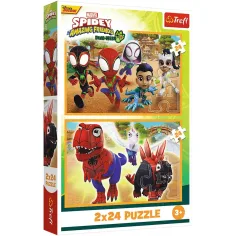 Спайди и динозаврите 2x24бр. пъзел - Trefl