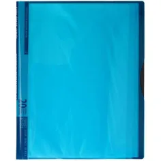 Spirit: Неоново синьо представително папка 20 джоба A/4