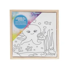 Spirit: Опънато платно с шарка на октопод 15x15cm