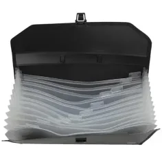 Spirit: Преносима чанта за документи с 12 отделения в размер A/4 черен цвят - TipTop Office изображение 2