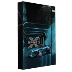 Spirit: X-Speed спортен автомобил тетрадка кутия с гумена лента A/4 размер
