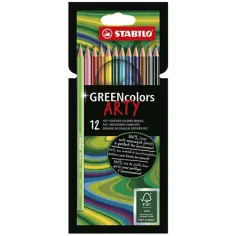 Stabilo: GREENcolors ARTY цветни моливи 12бр. комплект
