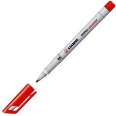 Stabilo: OHPen "M" 1,0mm дебелина на линията червен алкохолен флумастер