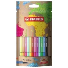 Stabilo: Pen 68 mini 12бр. комплект цветни флумастери