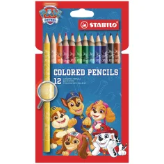 Stabilo: Paw Patrol дебели цветни моливи комплект от 12 броя изображение 1
