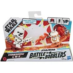 Star Wars Battle Bobblers BB-8 срещу Stormtrooper фигура с щипка - Hasbro