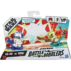 Star Wars Battle Bobblers R2-D2 срещу Yoda фигура с клипс - Hasbro