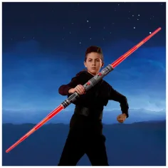 Star Wars Double-Bladed Lightsaber: Отваряем електронен светлинен меч на Darth Maul - Hasbro изображение 3