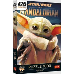 Star Wars Grogu 1000 части премиум плюшена пъзел - Trefl