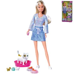 Steffi Love: Русокоса Steffi кукла с котенца и аксесоари 29см - Simba Toys