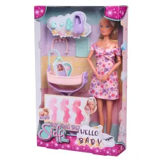 Steffi Love: Steffi бременна кукла с люлка и аксесоари - Simba Toys