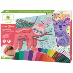 Stick'N Fun мозайка комплект за създаване на картини - Прегръщащи животни