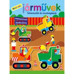 Стикерни превозни средства - Стикерна книжка с камиони и строителни машини