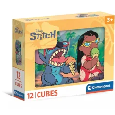 Stitch 12-бройна приказна кубче - Clementoni