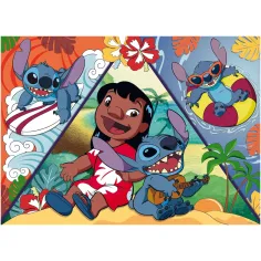 Stitch 2 в 1 150 части макси пъзел и оцветяване 70x50см - Lisciani изображение 2