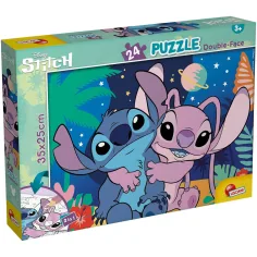 Stitch 2 в 1 24бр. пъзел и оцветяване 35x25см - Lisciani