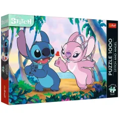 Stitch и Angel на плажа 1000 части премиум плюс пъзел - Trefl