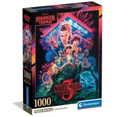 Stranger Things 3-ти сезон 1000 части пъзел с постер - Clementoni
