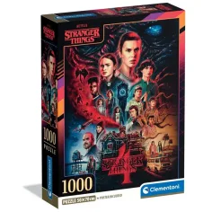 Stranger Things 4-ти сезон 1000 части пъзел с постер - Clementoni