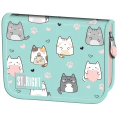 St.Right Charming Cats котешка разтегателна несесер PC03 20,5x14x3,5cm