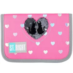 St.Right Sequin Cats несесер с разтегателни уши