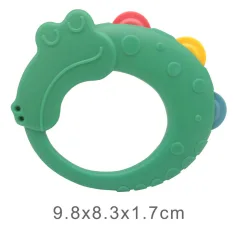 Sun Baby: Крокодилче бебешка гризалка и звънче изображение 2