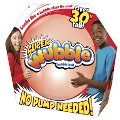 Супер Wubble балон с мехурчета в червен цвят 75см изображение 1