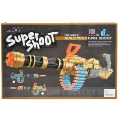 SuperShoot: Електронен гигантски пистолет за стрелба с гъби с патрони и акумулатор 70 см изображение 11