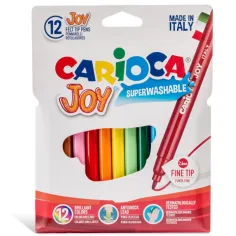 Тънък комплект флумастери 12бр - Carioca