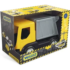 Tech Truck жълта сметосъбираща машина 26см - Wader