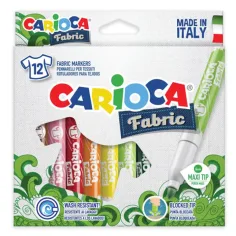 Текстилни маркери комплект 12бр - Carioca