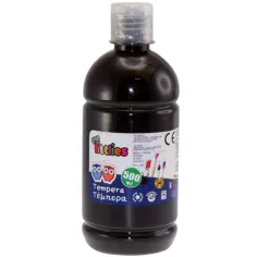 Темпера черен цвят 500ml