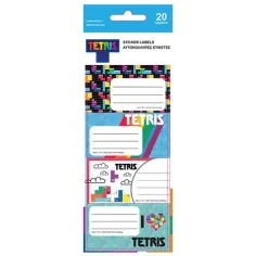 Tetris етикети за тетрадки 20бр комплект