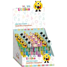 The Littlies: 4 цветен мини химикалка различни видове 1бр