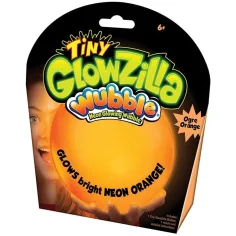Tiny Glowzilla Wubble светеща неонова балонна топка в оранжев цвят 30 см