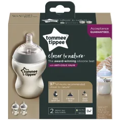 Tommee Tippee: Closer To Nature ANTI-COLIC биберон 260ml комплект от 2 броя (0 м+)