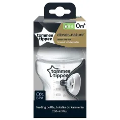Tommee Tippee: Closer To Nature прозрачно шише 260ml (0 м+)