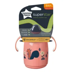 Tommee Tippee: Superstar Чаша за пиене розов цвят 300ml (6 м.+)