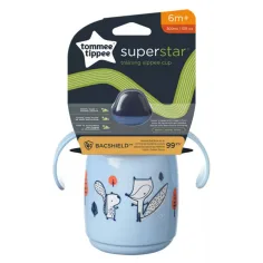 Tommee Tippee: Superstar Чаша за пиене син цвят 300ml (6 м.+)