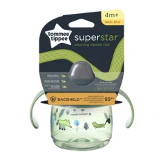 Tommee Tippee: Superstar Чаша за пиене зелена 190ml (4 месеца+)