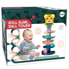 Ball Tower: Забавна топкова писта с животни в различни варианти 68x22см 1бр изображение 3
