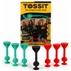 Tossit Starter Pack червен-турски силиконов дартс с лепкащи дискове