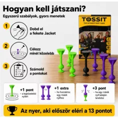 Tossit Starter Pack лилаво-зелено силиконово дартс с прилепващи дискове изображение 3