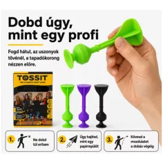 Tossit Starter Pack лилаво-зелено силиконово дартс с прилепващи дискове изображение 4